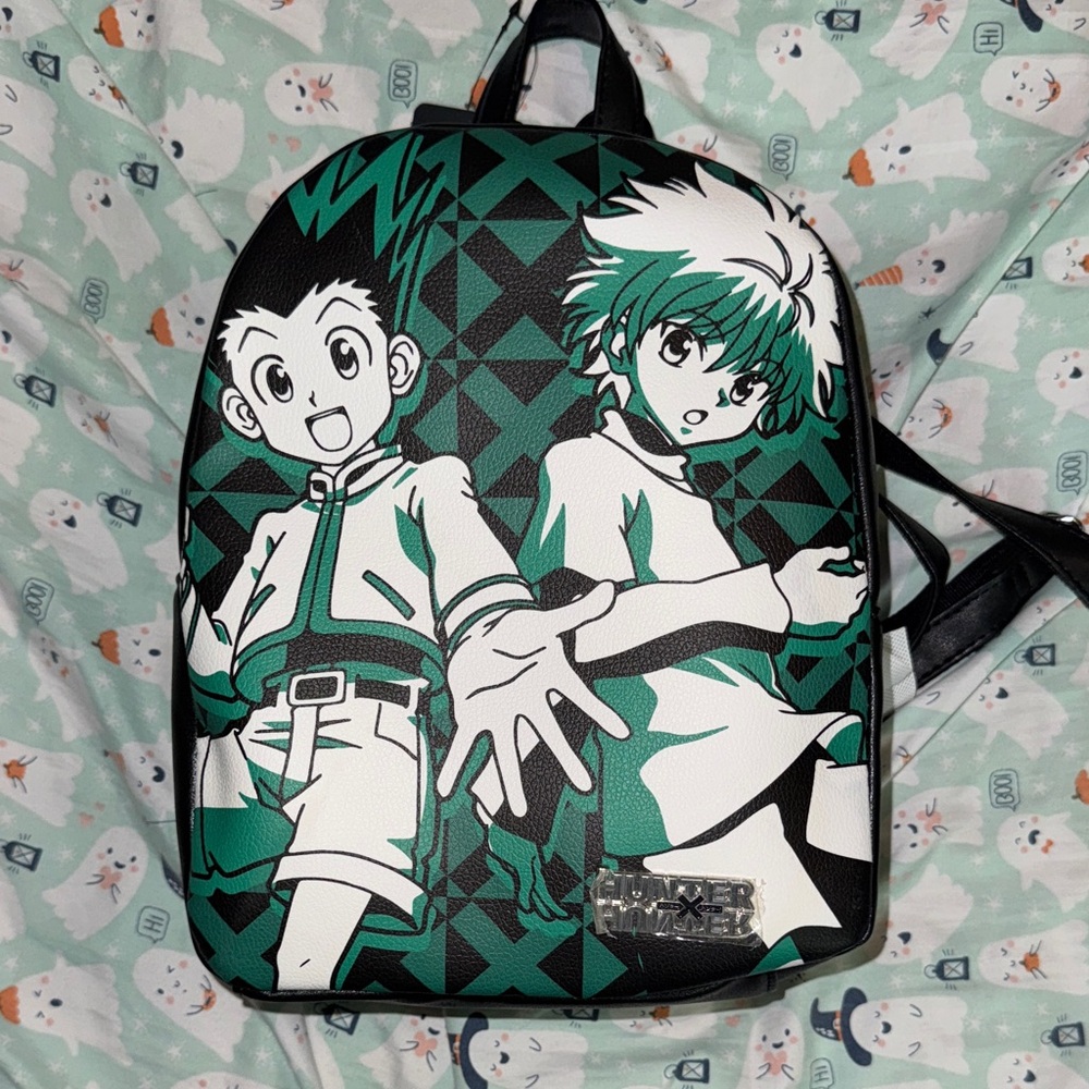Anime Backpack Hunter X Hunter- Black and Green